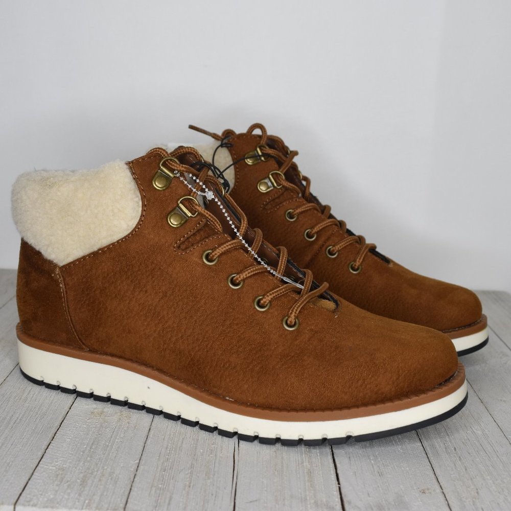 Cliffs by White Mountain Women's New Brown Collins Combat Boots Size 9.5M